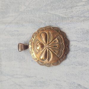 Vintage Sterling Silver Angel Pendant